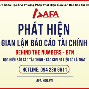 Khóa Học AFA Phương Pháp Phát Hiện Gian Lận Báo Cáo Tài Chính